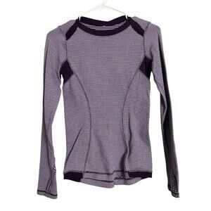 Lululemon Athletic Purple Long Sleeve T-shirt Tee Top Base Runner